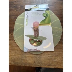 Charles Viancin Yellow Lily Pad 10" Silicone Lid New Kitchen Seal